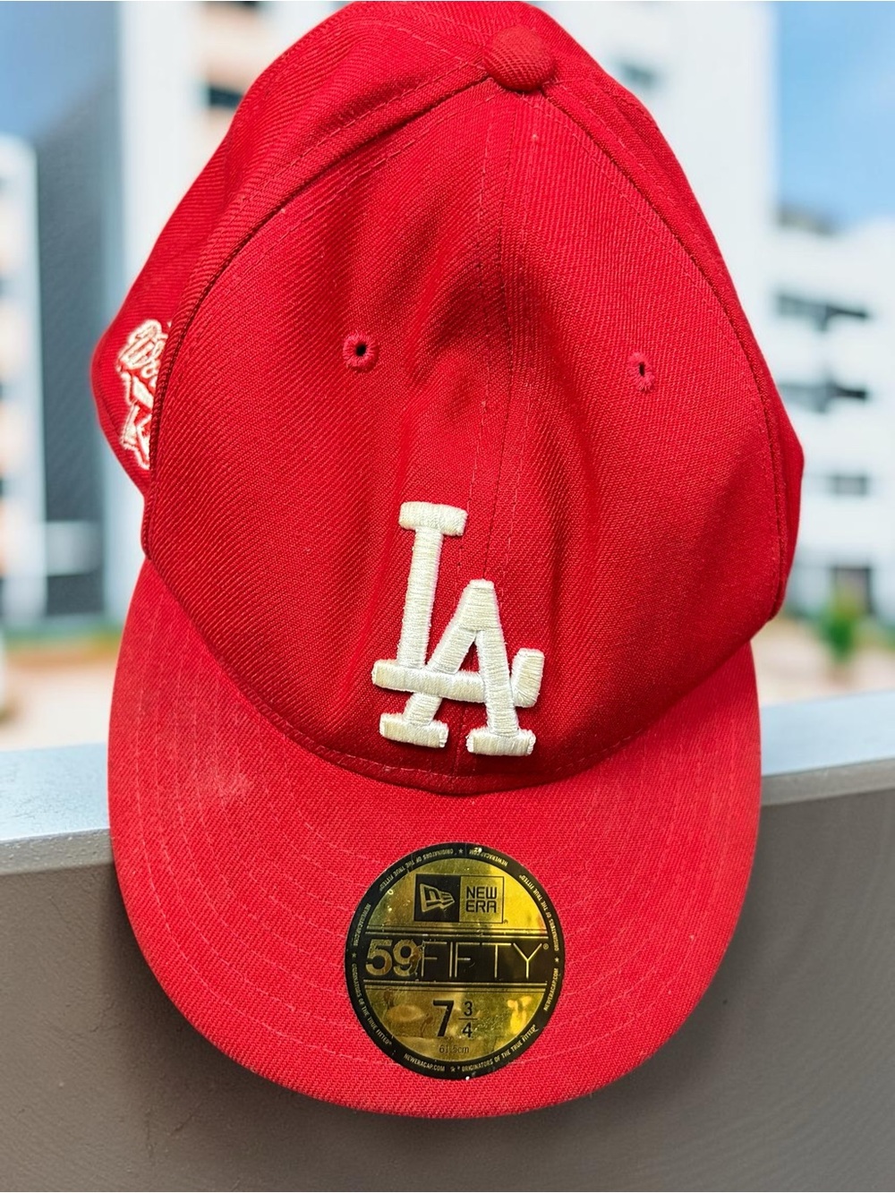 New Era Red LA Dodgers 59FIFTY Fitted Baseball Cap